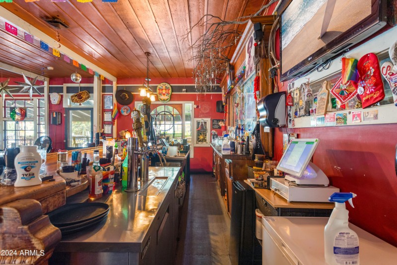 Behind the bar