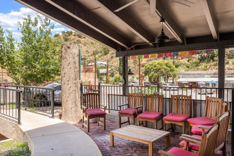 Outdoor seating area