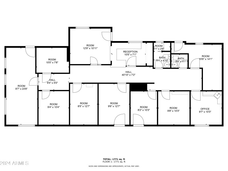 Floor Plan W-Dimmenssions 2101West Betha