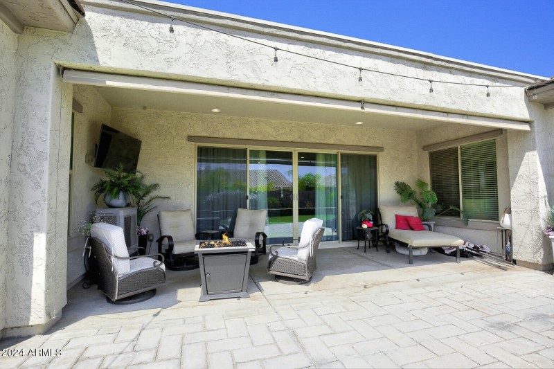 Large patio