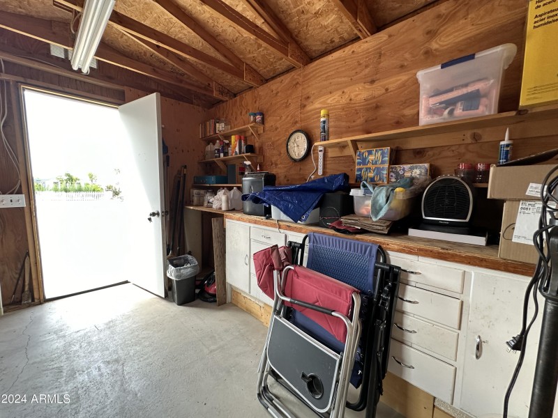 Work Bench in Shed
