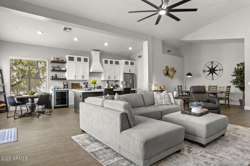 Wide angle great room view