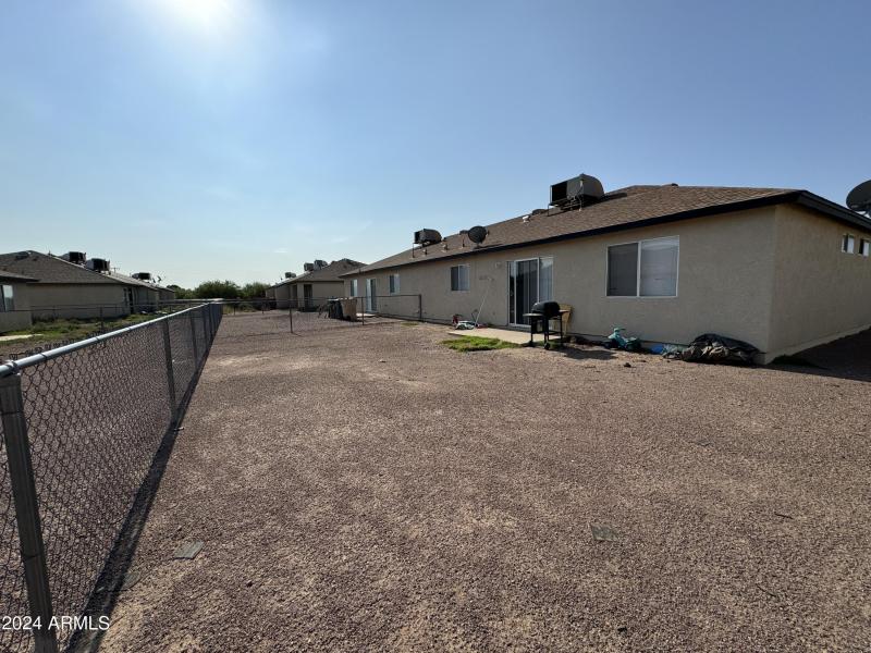 Fenced back yards