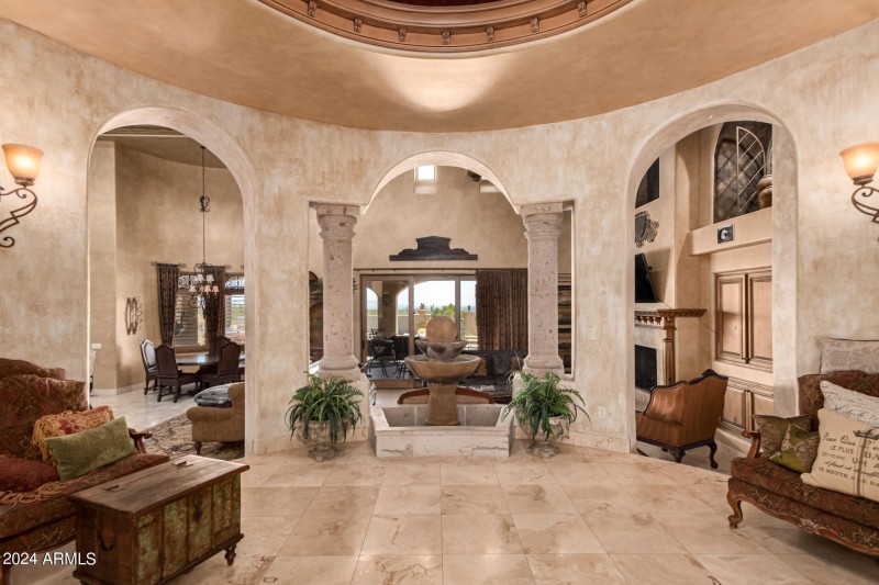 Centerpiece Fountain Entry Hall