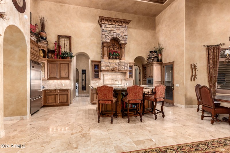 Gourmet Kitchen with Island Bar