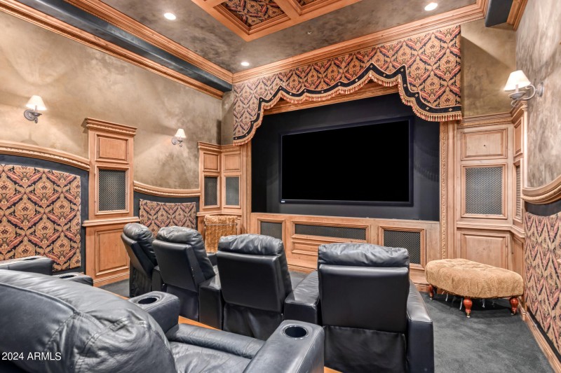 Theater Room with Plush Recliners
