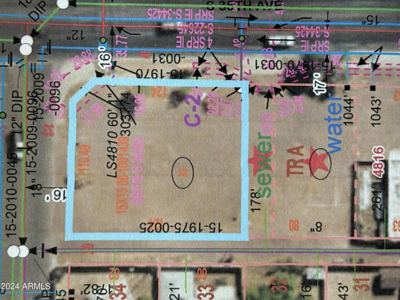 sewer & water lot 35th ave