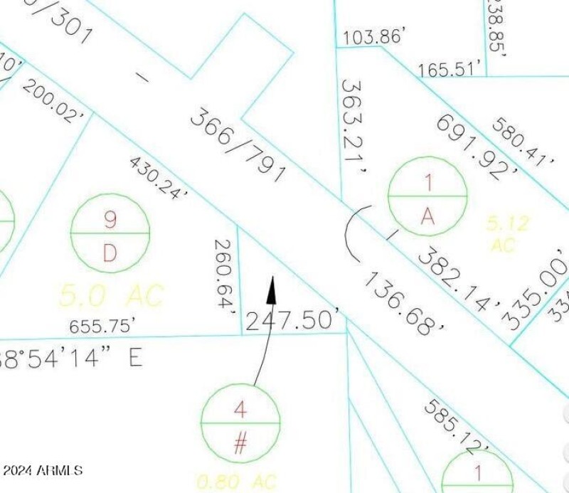 Plat map close up