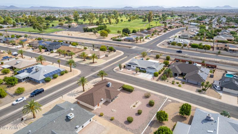 Aerial Golf course view