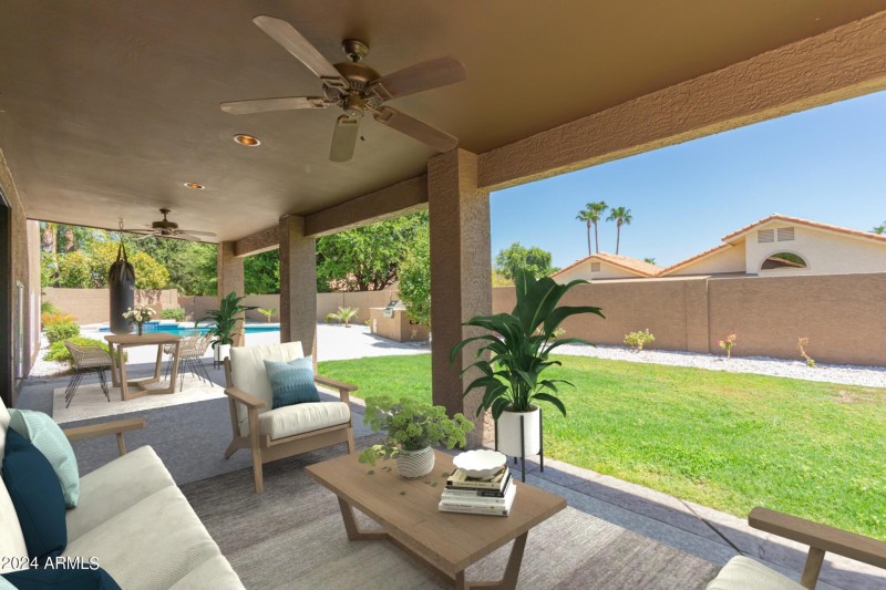 Back Patio - Virtually Staged
