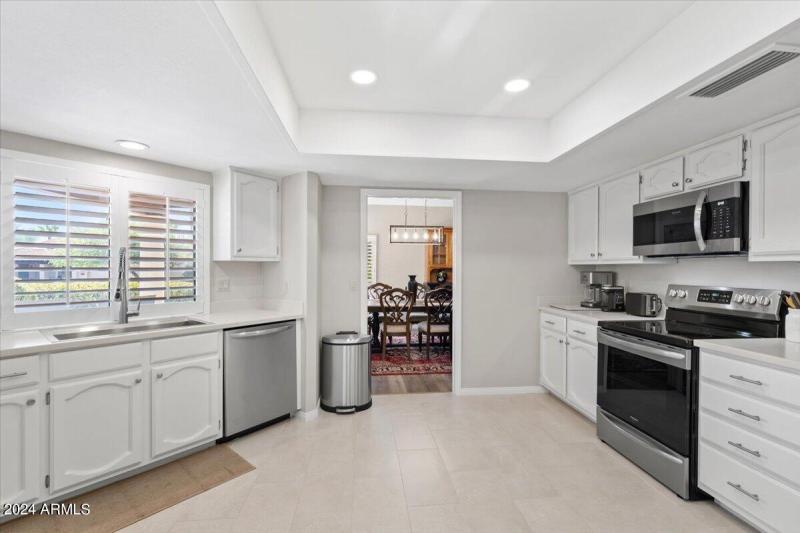 Open Kitchen with view to patio