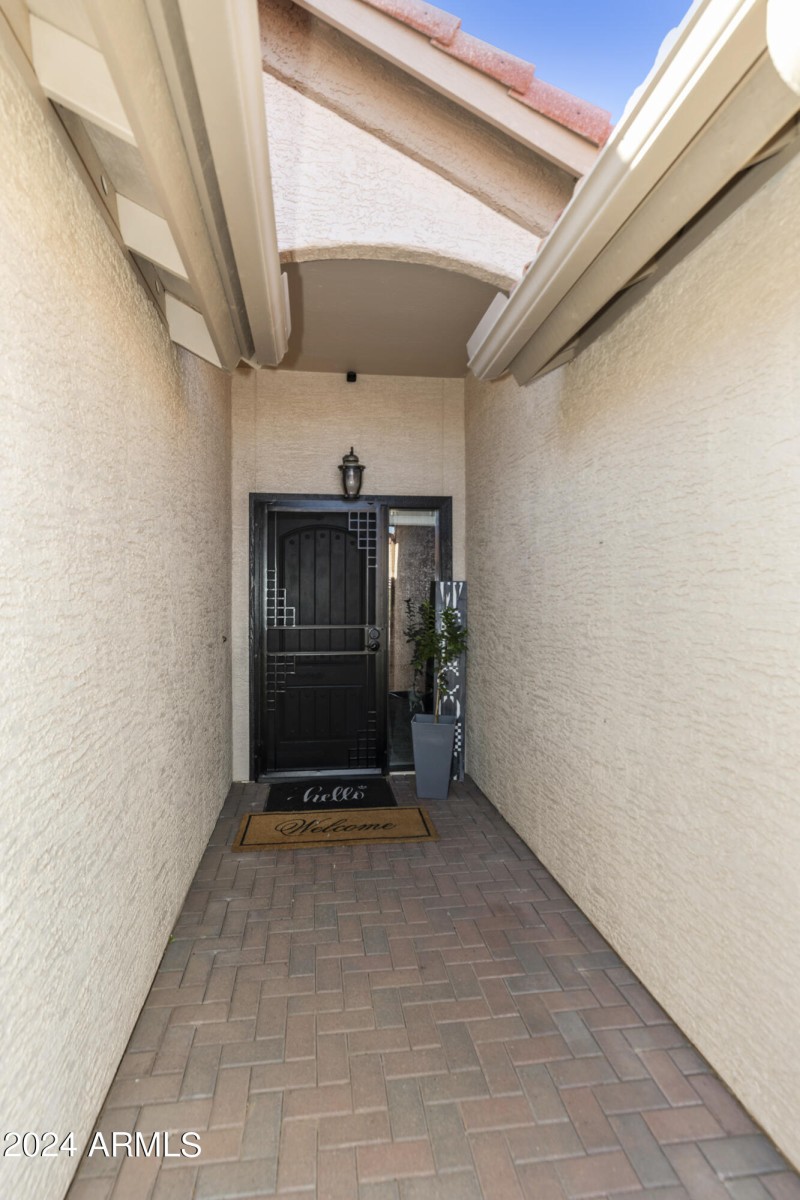 Paver walkway to entry