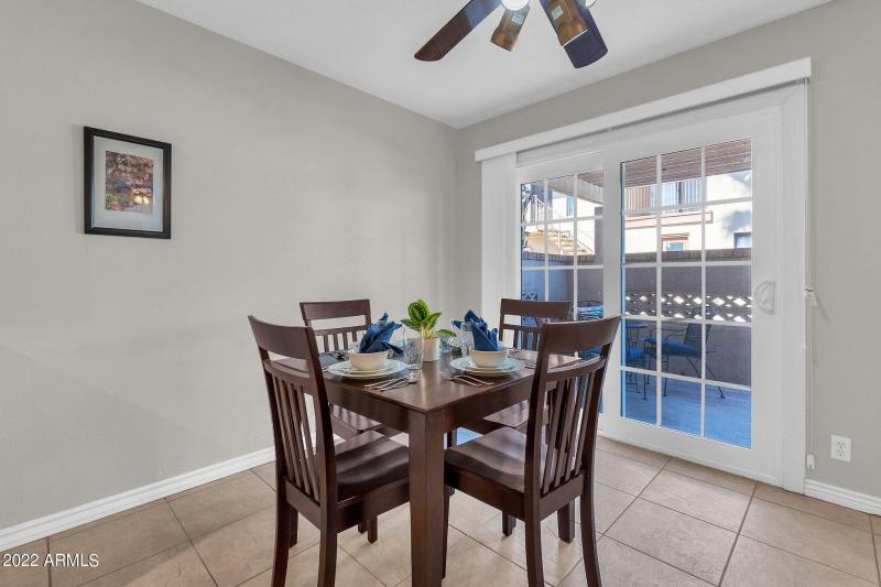 DINING SPACE W/ ACCESS TO PATIO