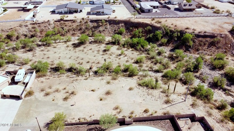 Front boundary of lot goes east of the f