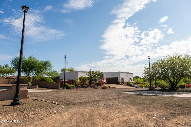 Entrance to lot