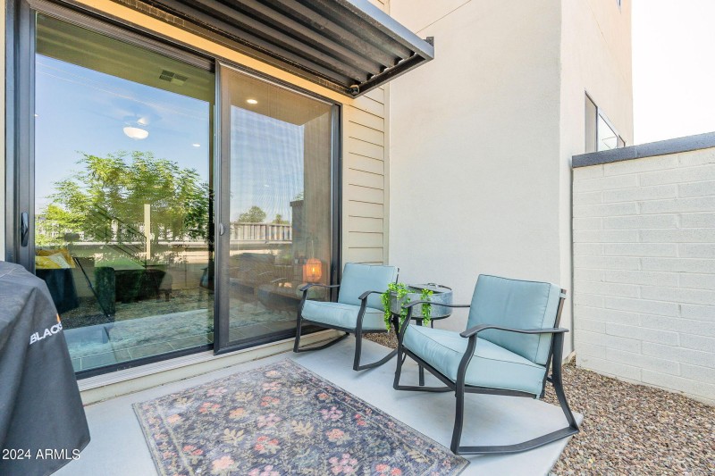 Private patio