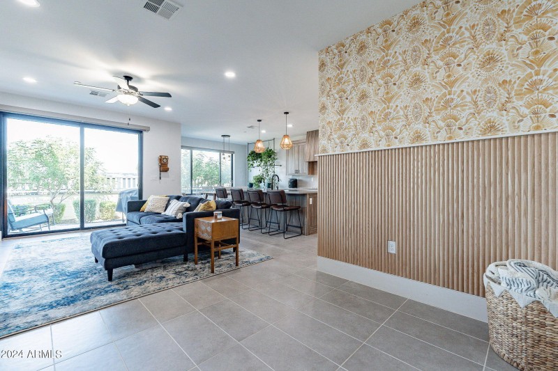 Striking feature wall