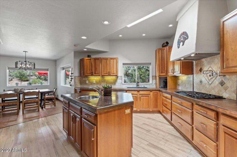 Kitchen open to Dining Area