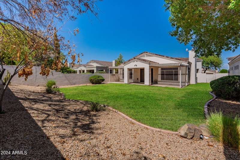 Large yard
