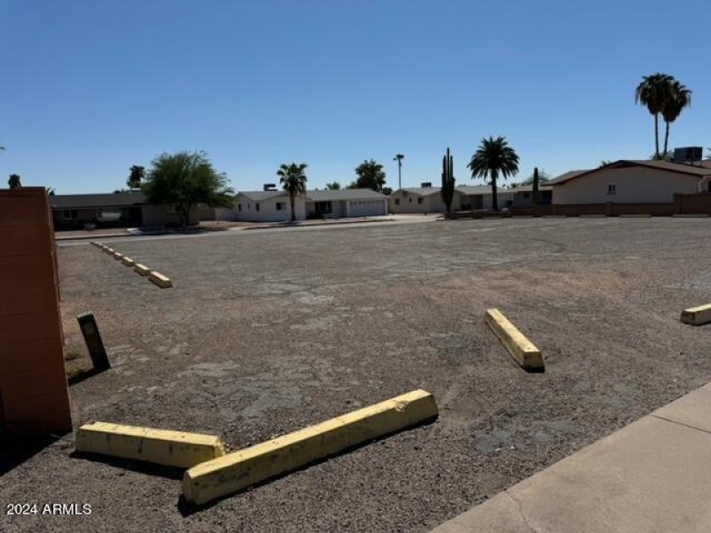 North side of lot