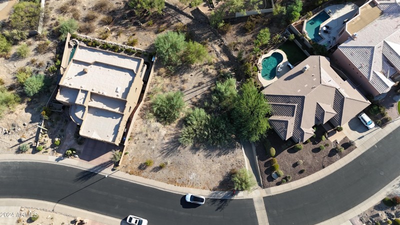 Custom Homes on both sides and across