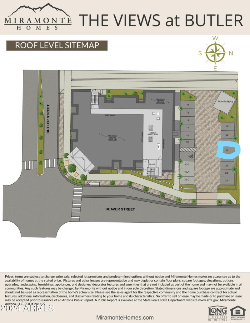The Views at Butler Roof Level Sitemap