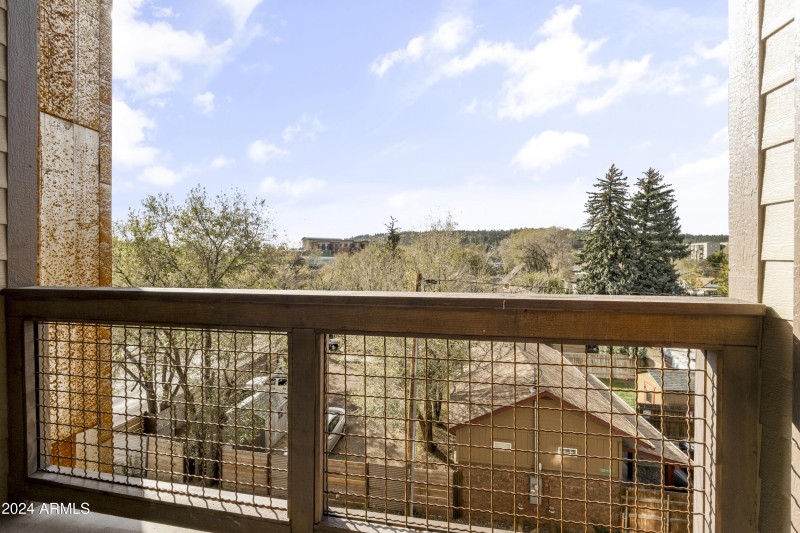 Covered patio w/ views