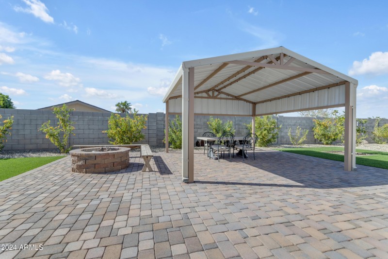 Gazebo and Fire pit