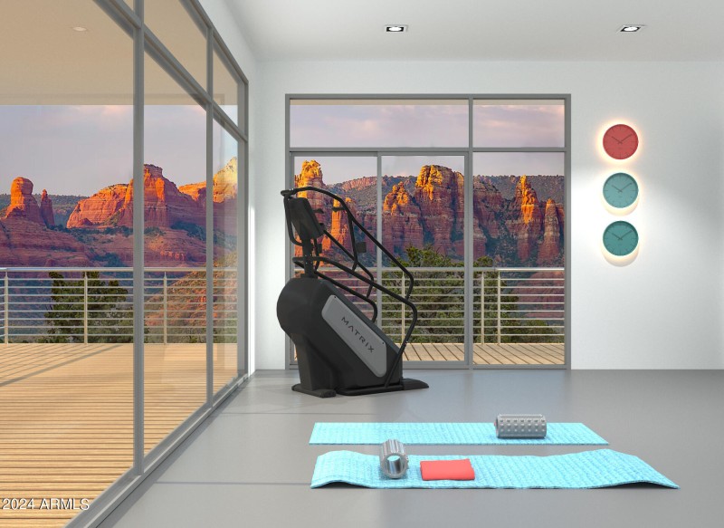 Workout room view rendering