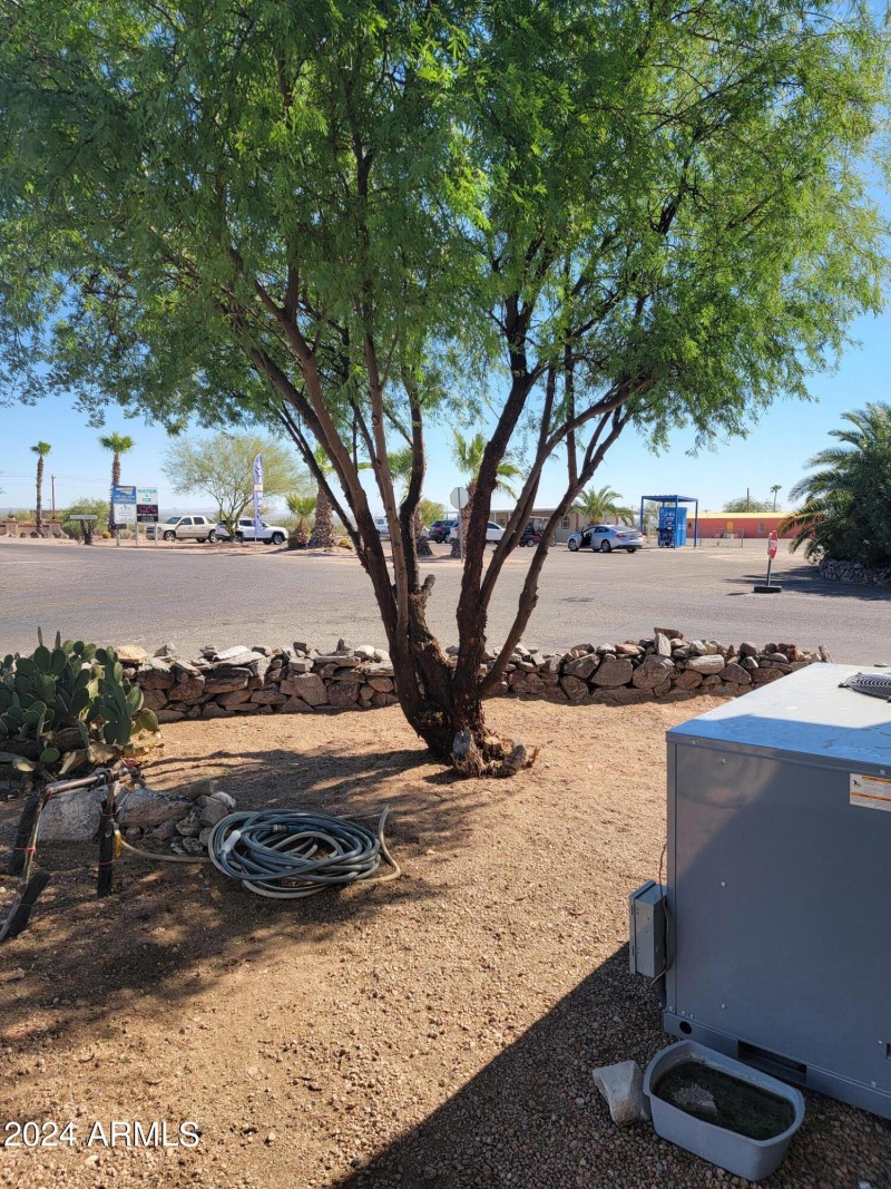3551 back yard and new AC system