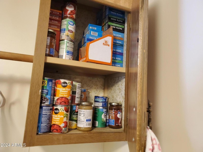 Laundry storage with food