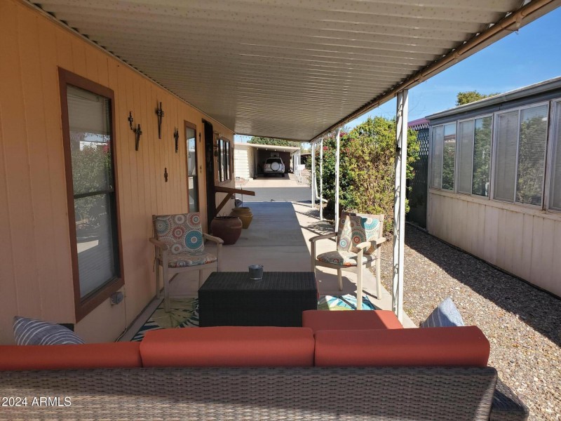 Patio looking forward