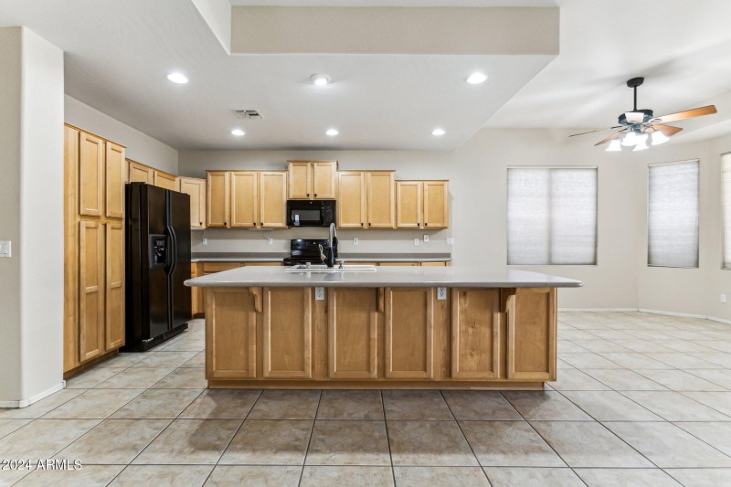 Expansive Kitchen Island