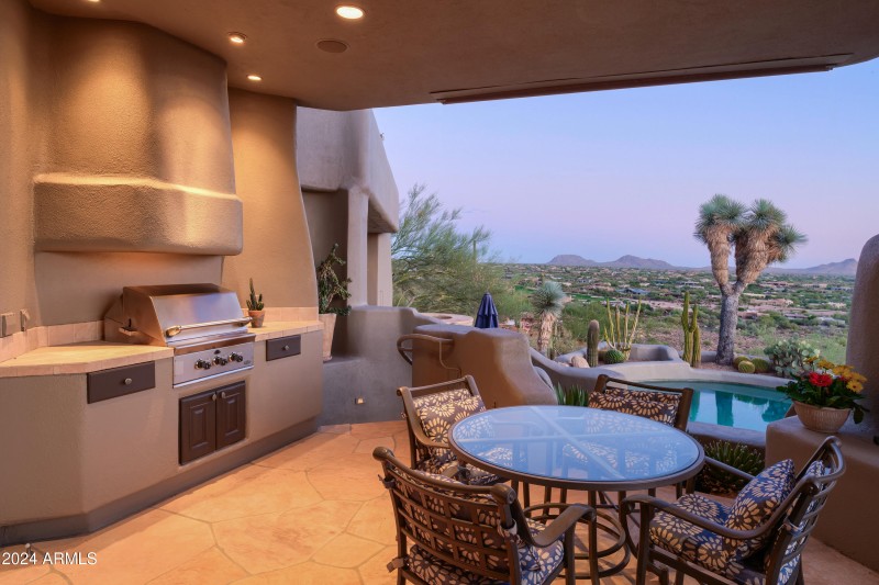 BBQ dining area