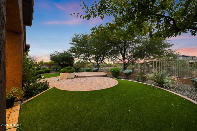 Backyard Views at Twilight
