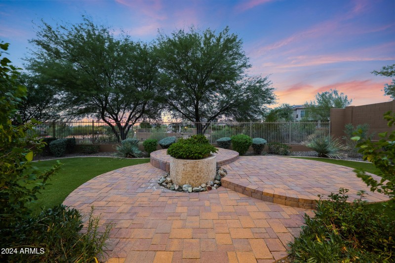 Backyard Views at Twilight