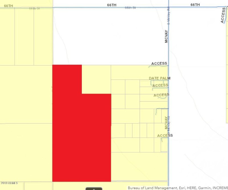 Lot outlines showing access points