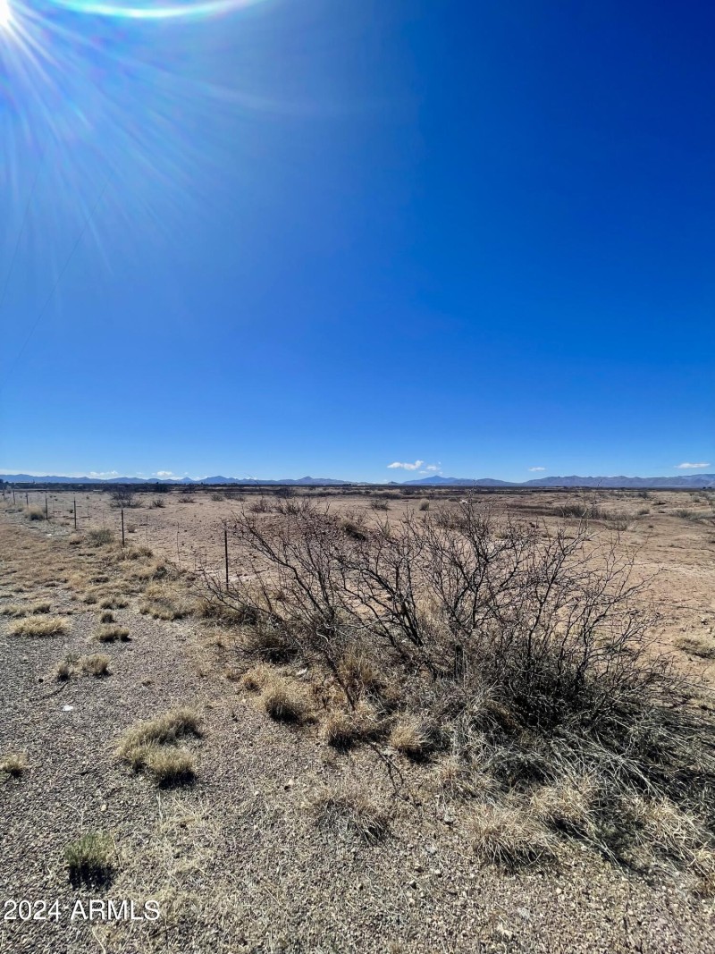 Looking south.