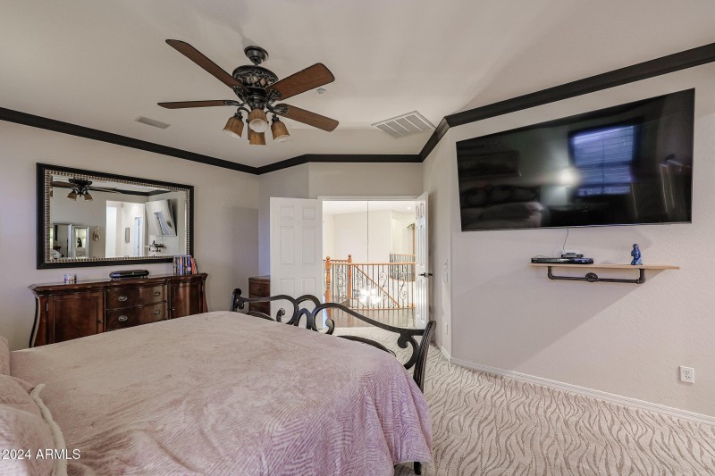 upstairs master bedroom