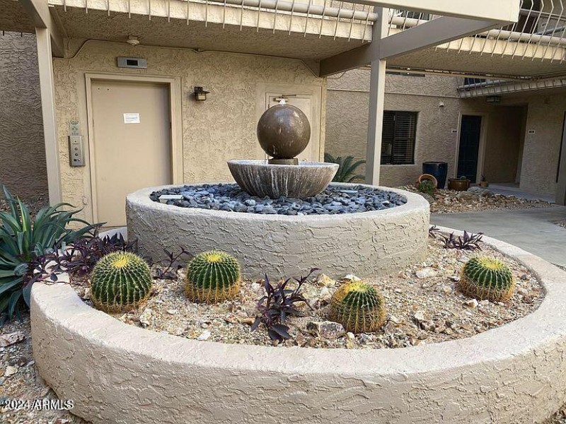 Front fountain