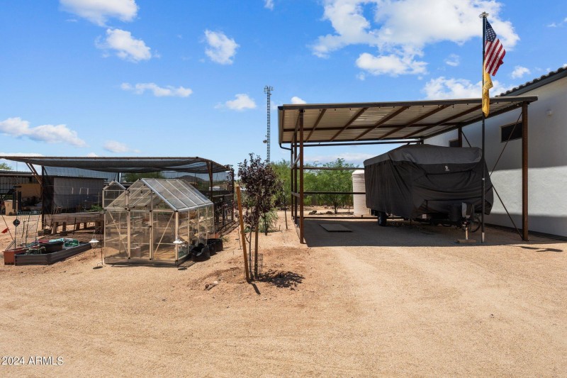 Carport w/50 AMP and dump