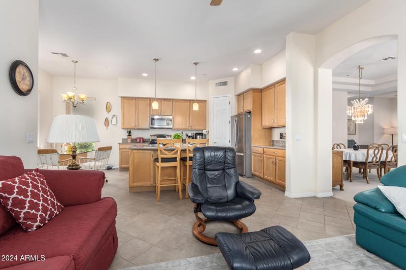 Open Concept Kitchen & Living