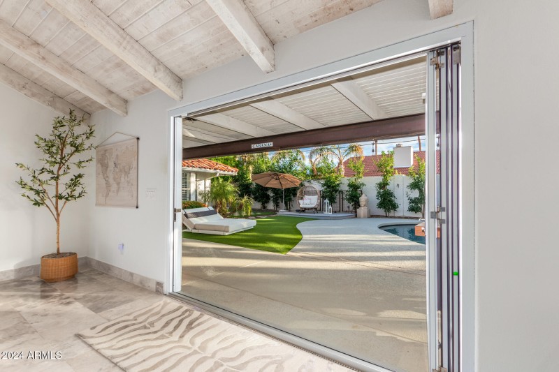 Fam Room Exit to Pool Area