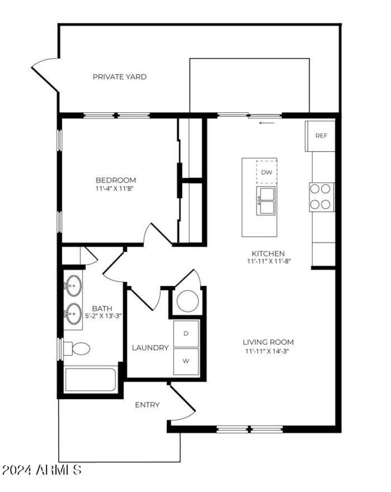 1 Bedroom Floor plan