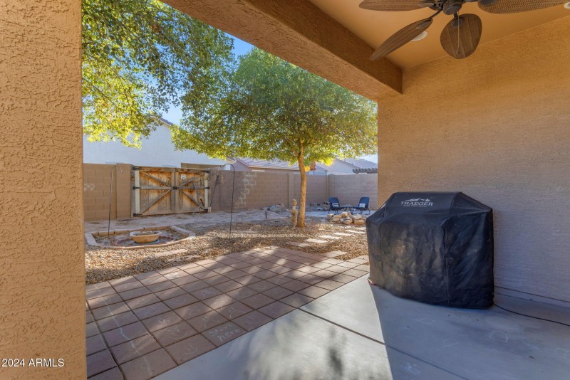 Backyard patio