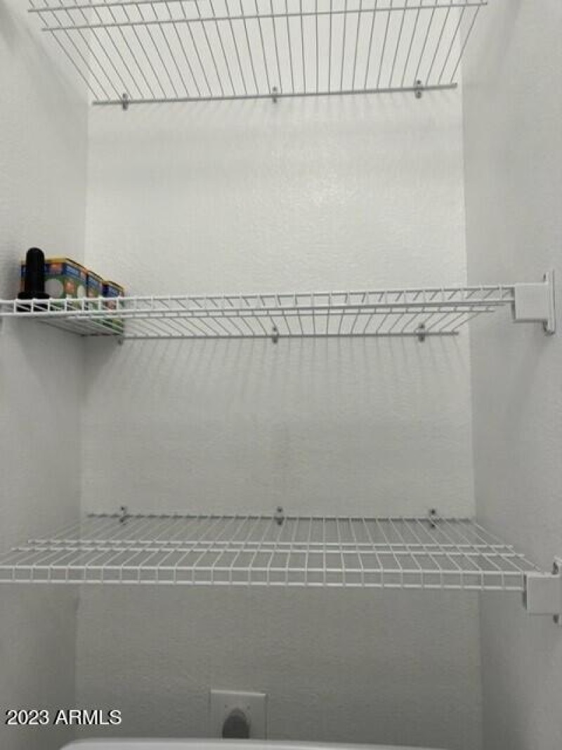 Storage above dryer
