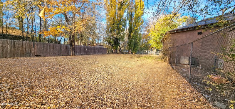 from back corner of lot 0