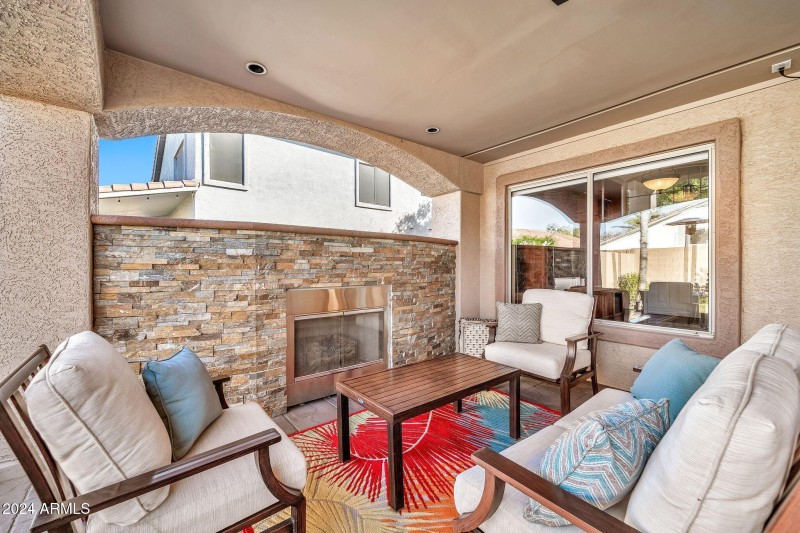 Back Patio Gas Fireplace