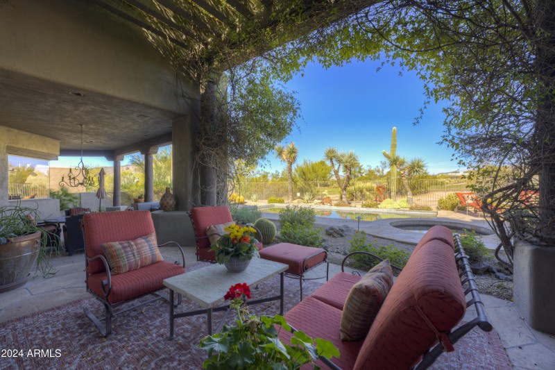 Spacious patios