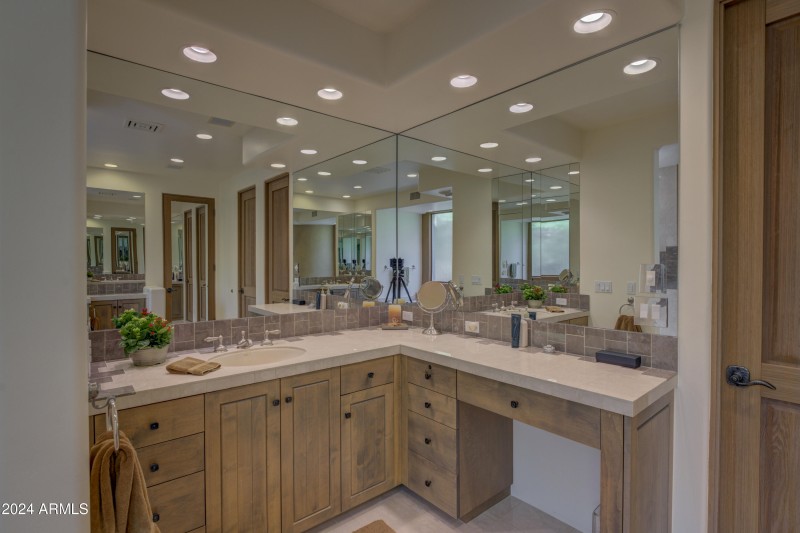 Roomy counter space
